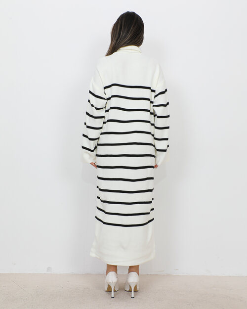 Robe longue en Maille Blanche Shyrel