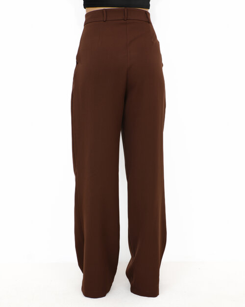 Pantalon Fluide Marron Luna