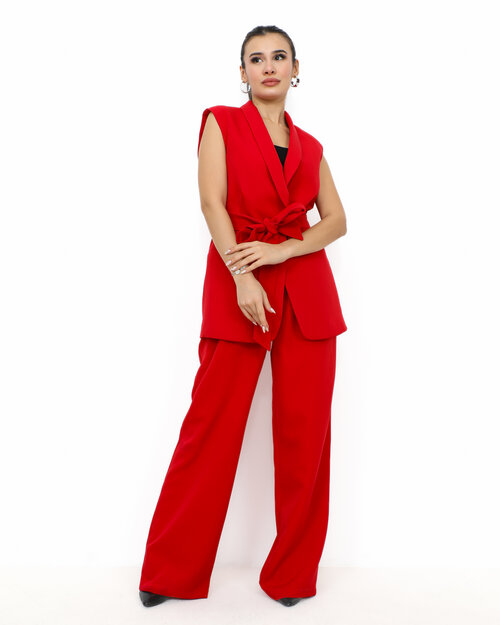 Veste Sans Manche Rouge Kelly