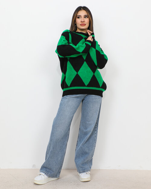 Pull en Maille Vert Lucienne