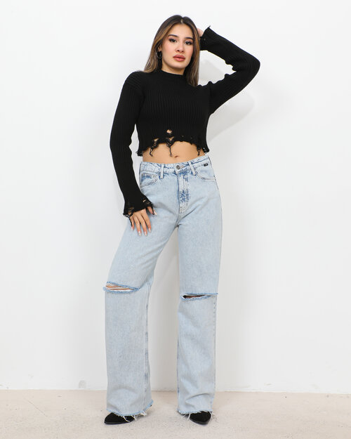 Pull Crop Top Noir Alison