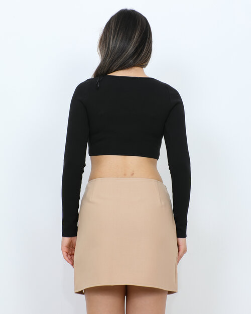 Crop Top Col Carré Mégane