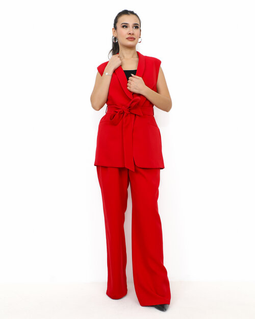 Veste Sans Manche Rouge Kelly