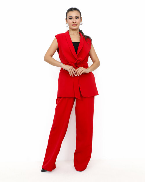 Veste Sans Manche Rouge Kelly