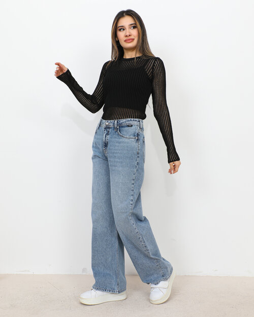 Pullover  en Maille Transparente   Alexia