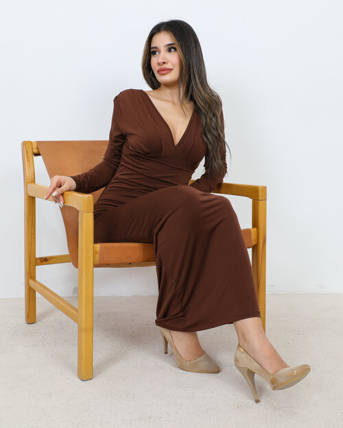 Robe Longue Drapé Mali