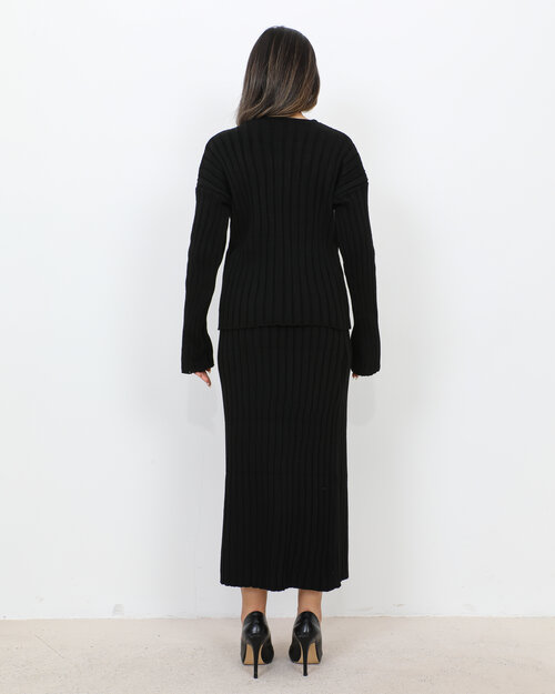 Ensemble Jupe Longue en Maille Ela