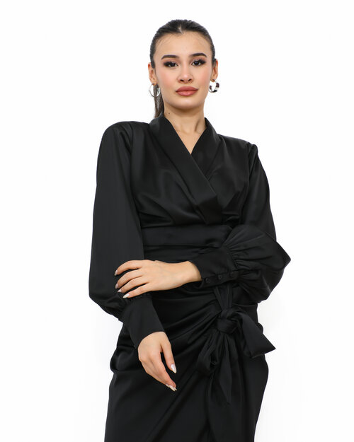 Chemise Cache-Coeur  Noir Fanny