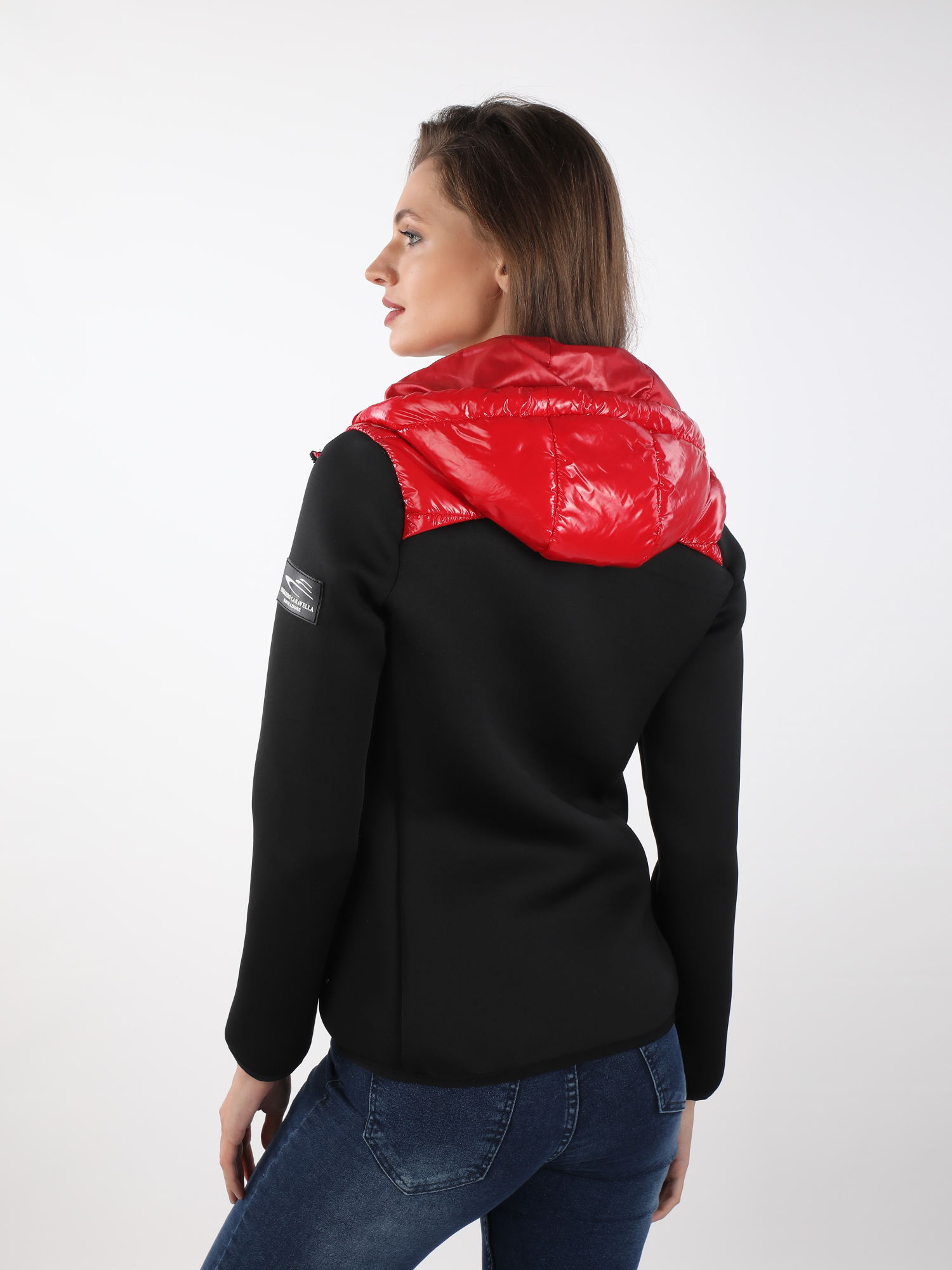 Style Cardigan Matelassé Rouge Lina