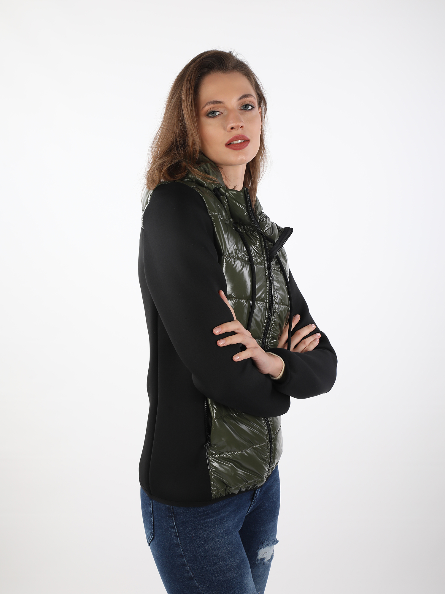 Style Cardigan Matelassé Noir Lina