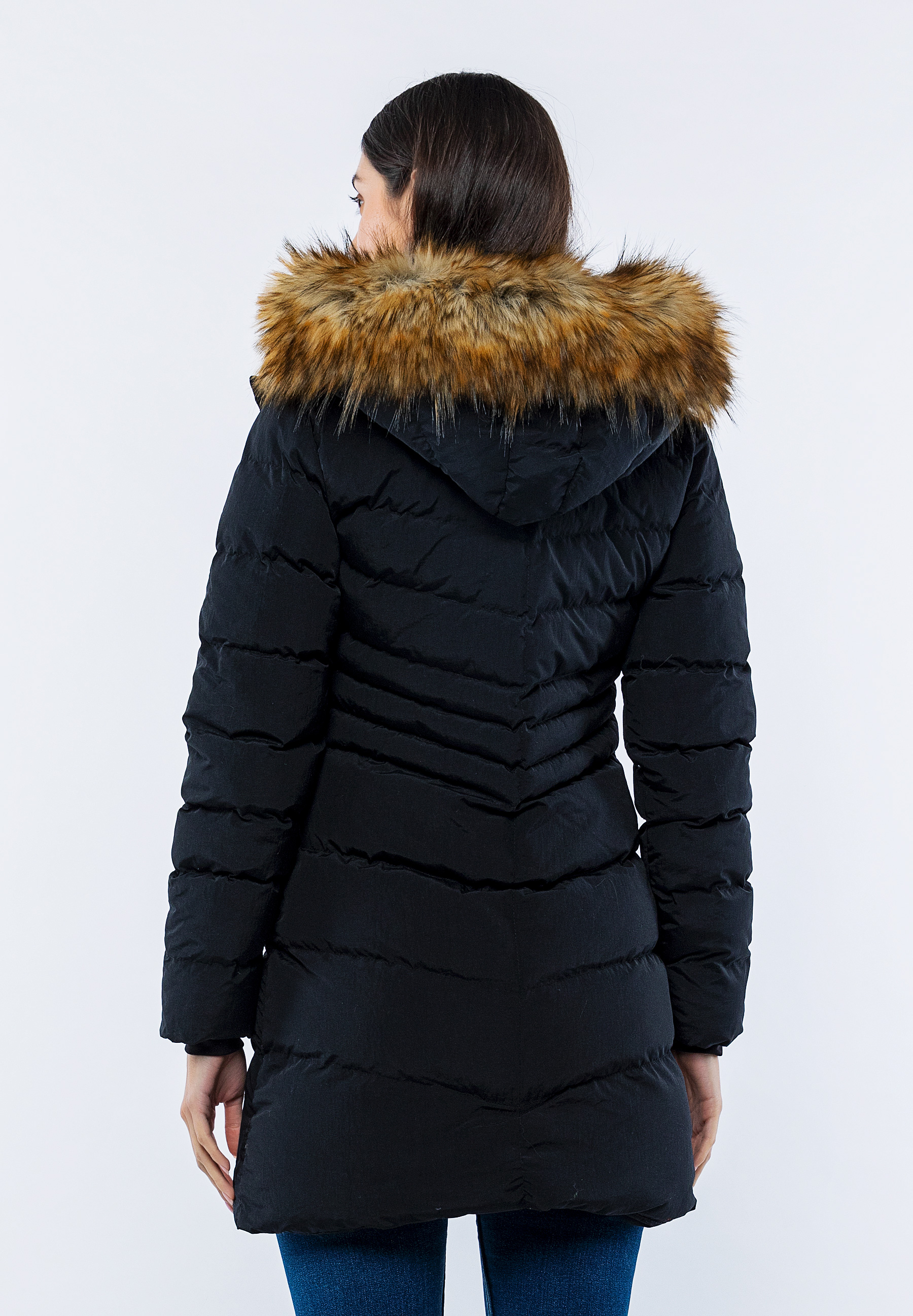 Doudoune Longue Noir Asma