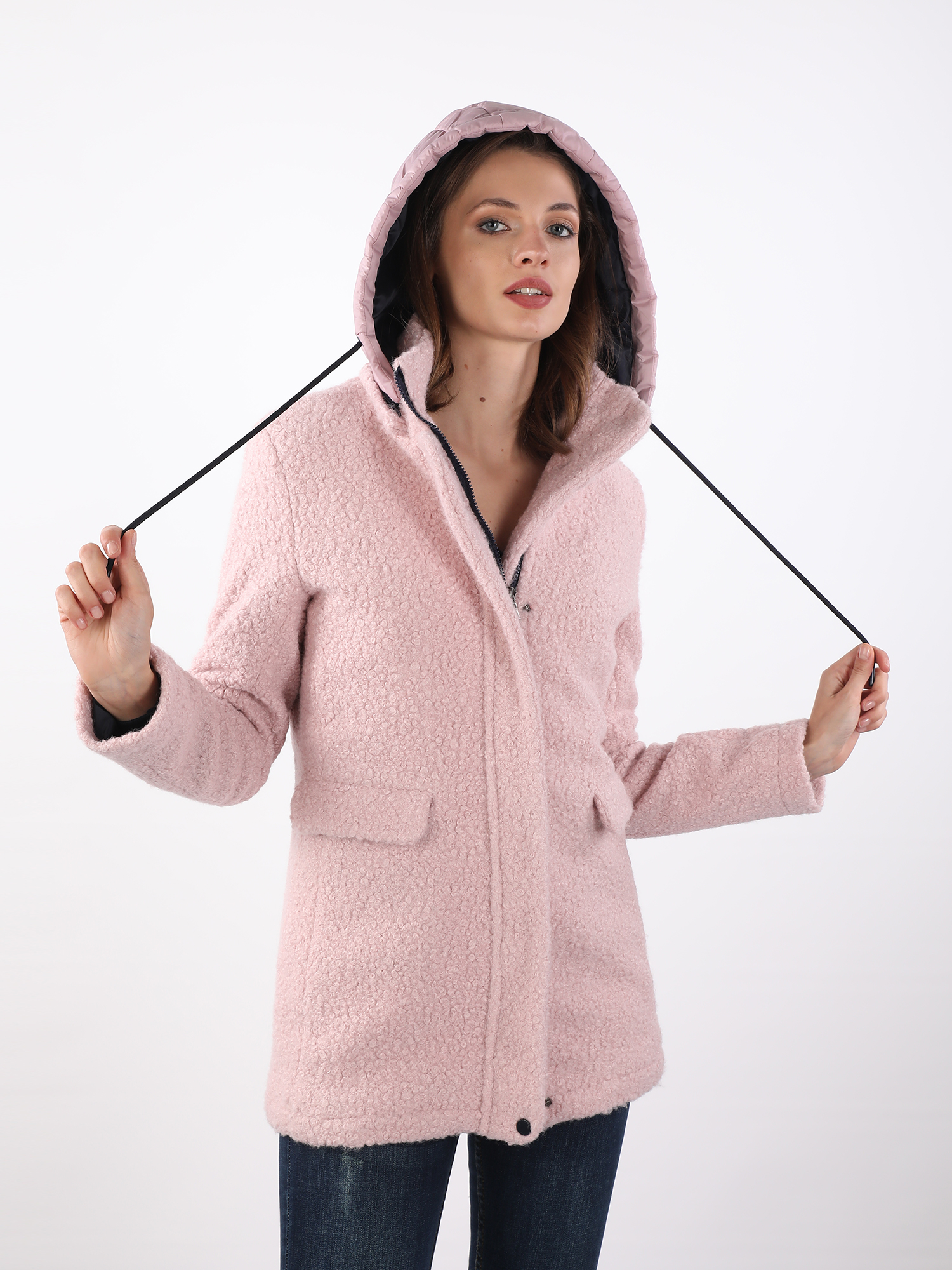 Manteau Classique Long Rose Romy