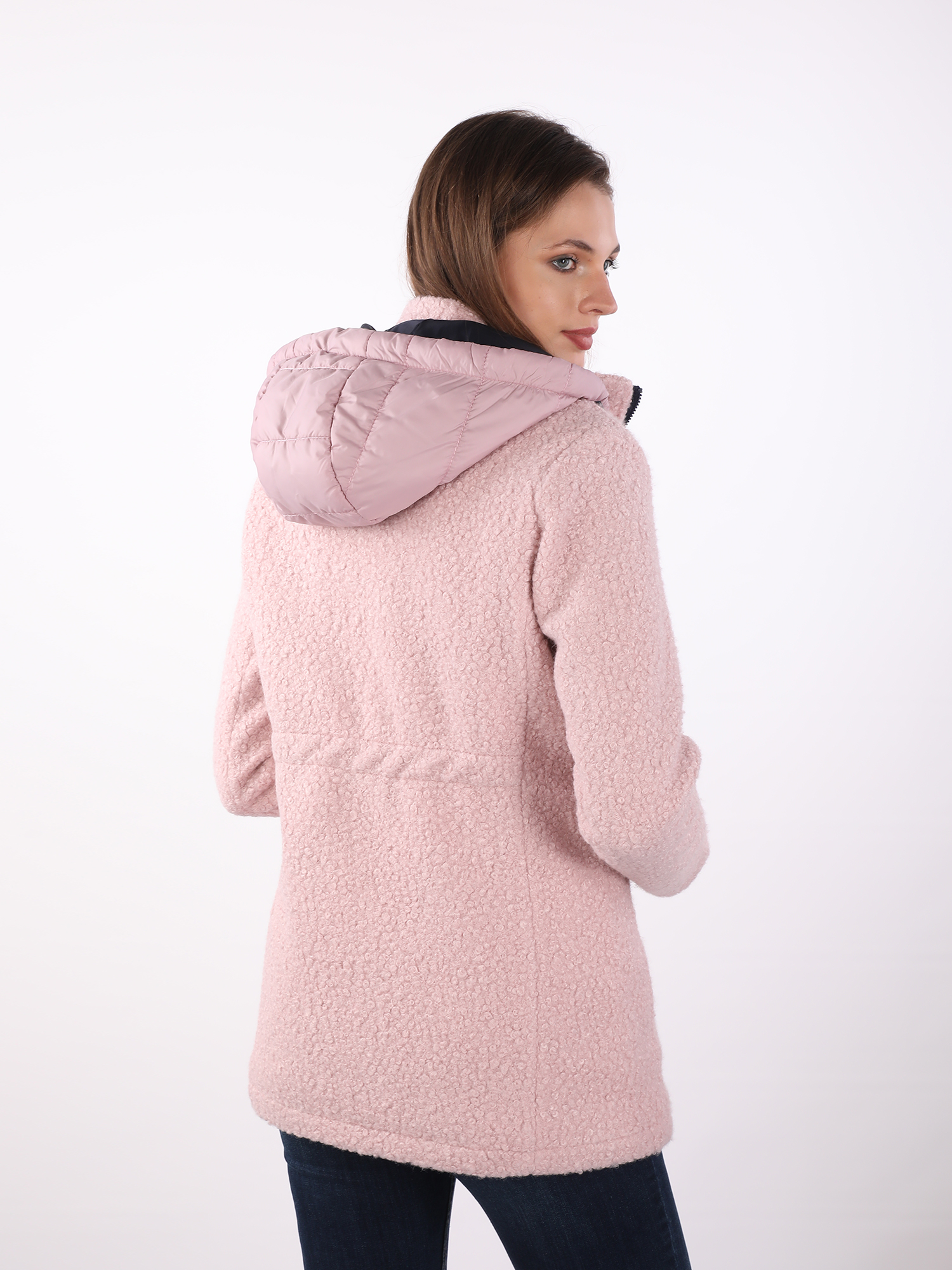 Manteau Classique Long Rose Romy