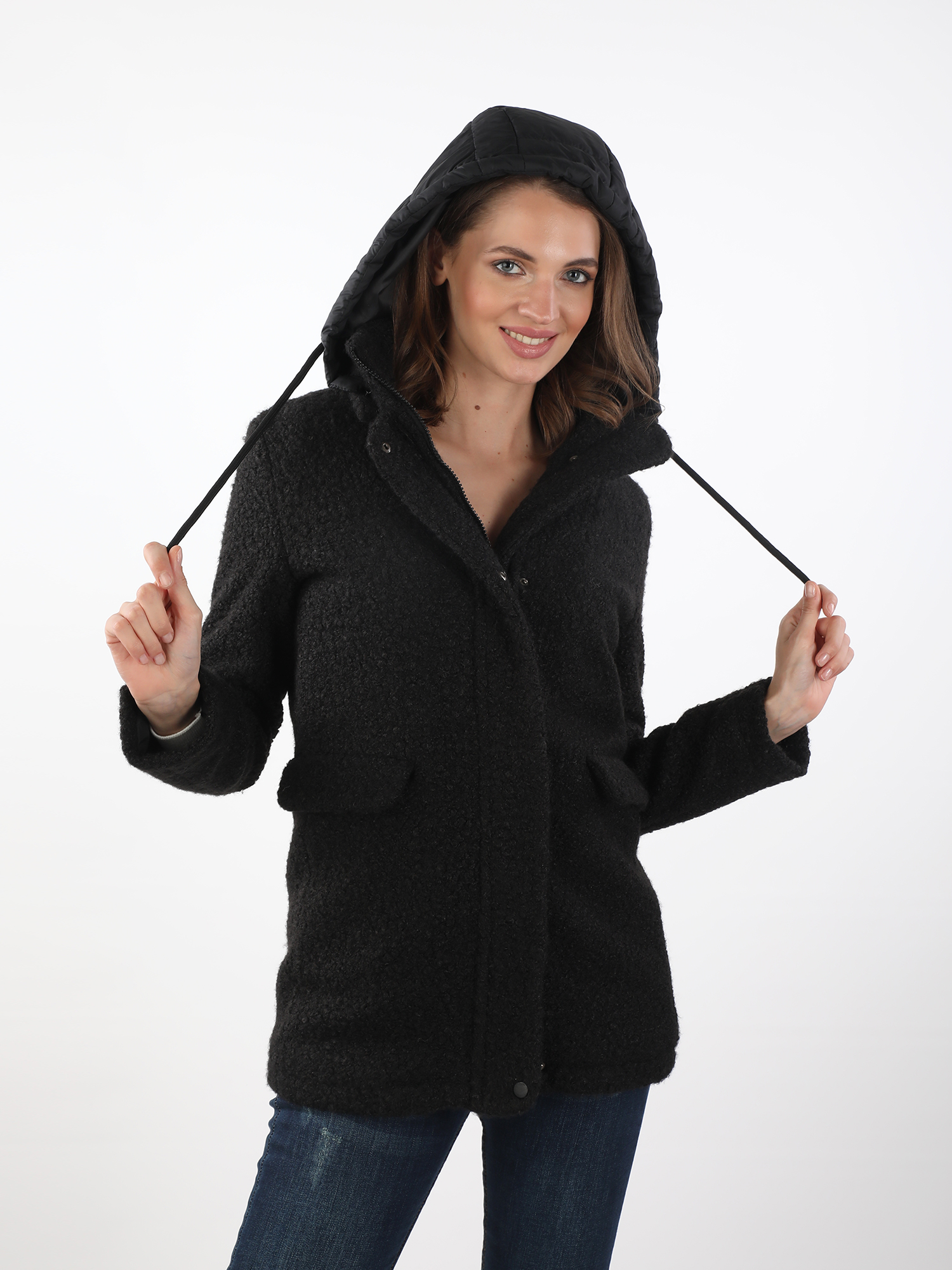 Manteau classique Noir Louise