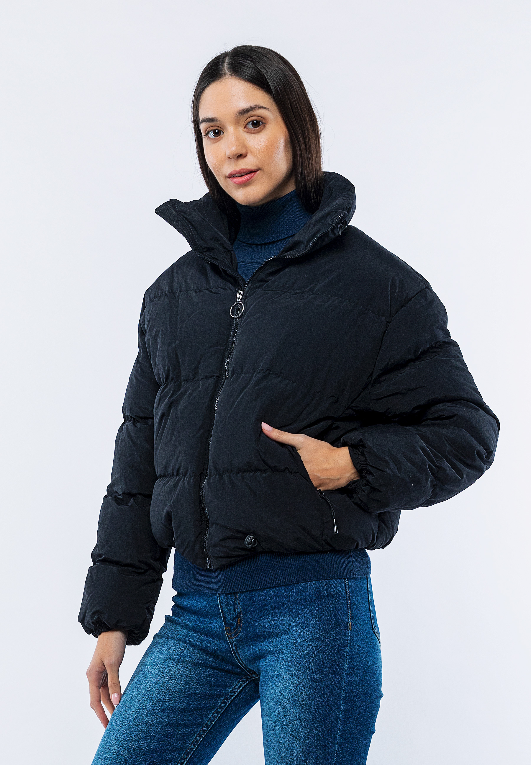 Doudoune Coute Noir Mila