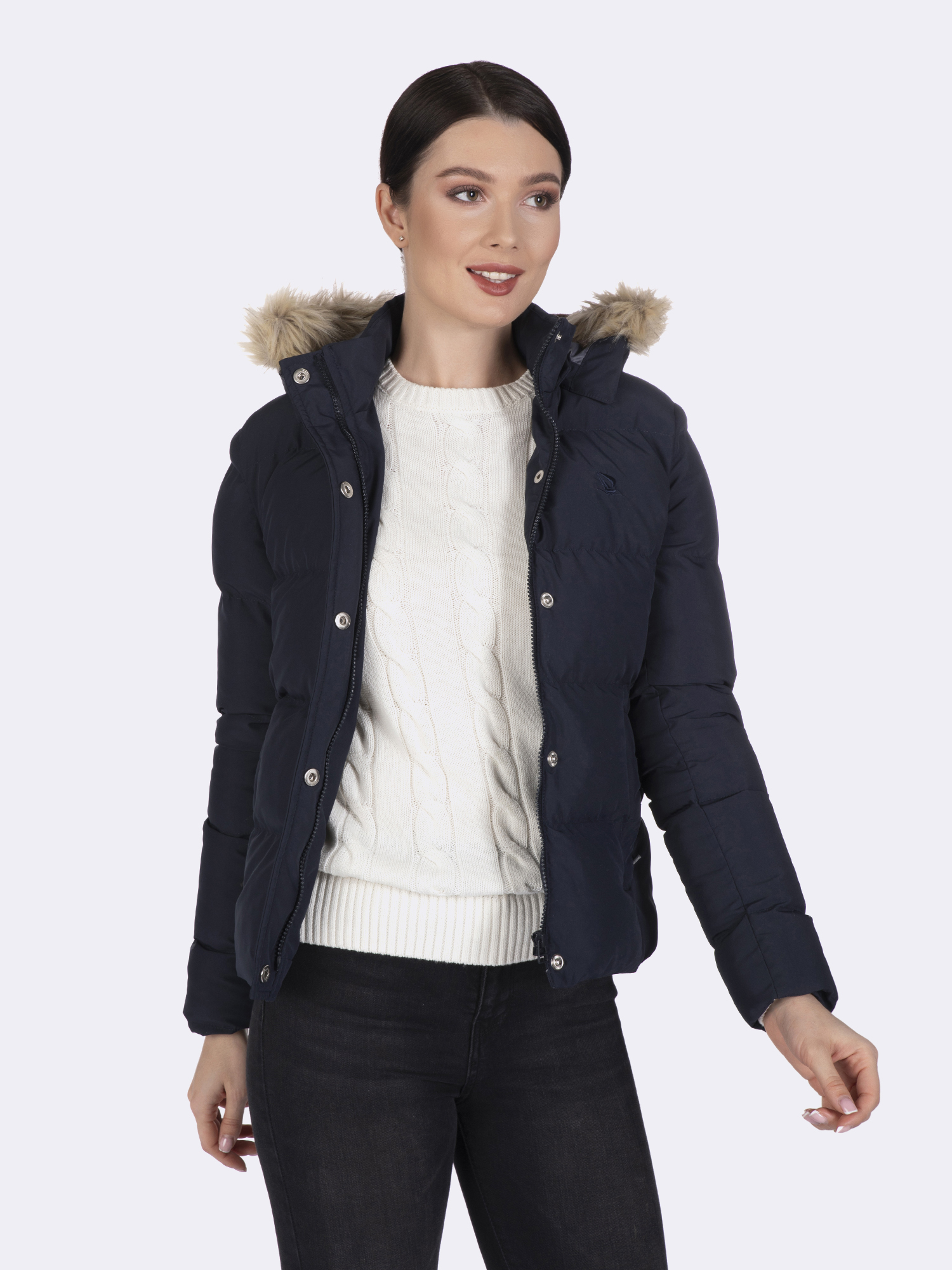 Doudoune Bleu Marine Tina