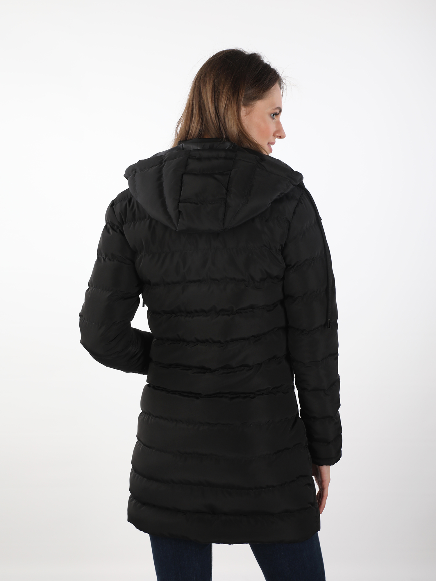 Doudoune longue Noir Nida