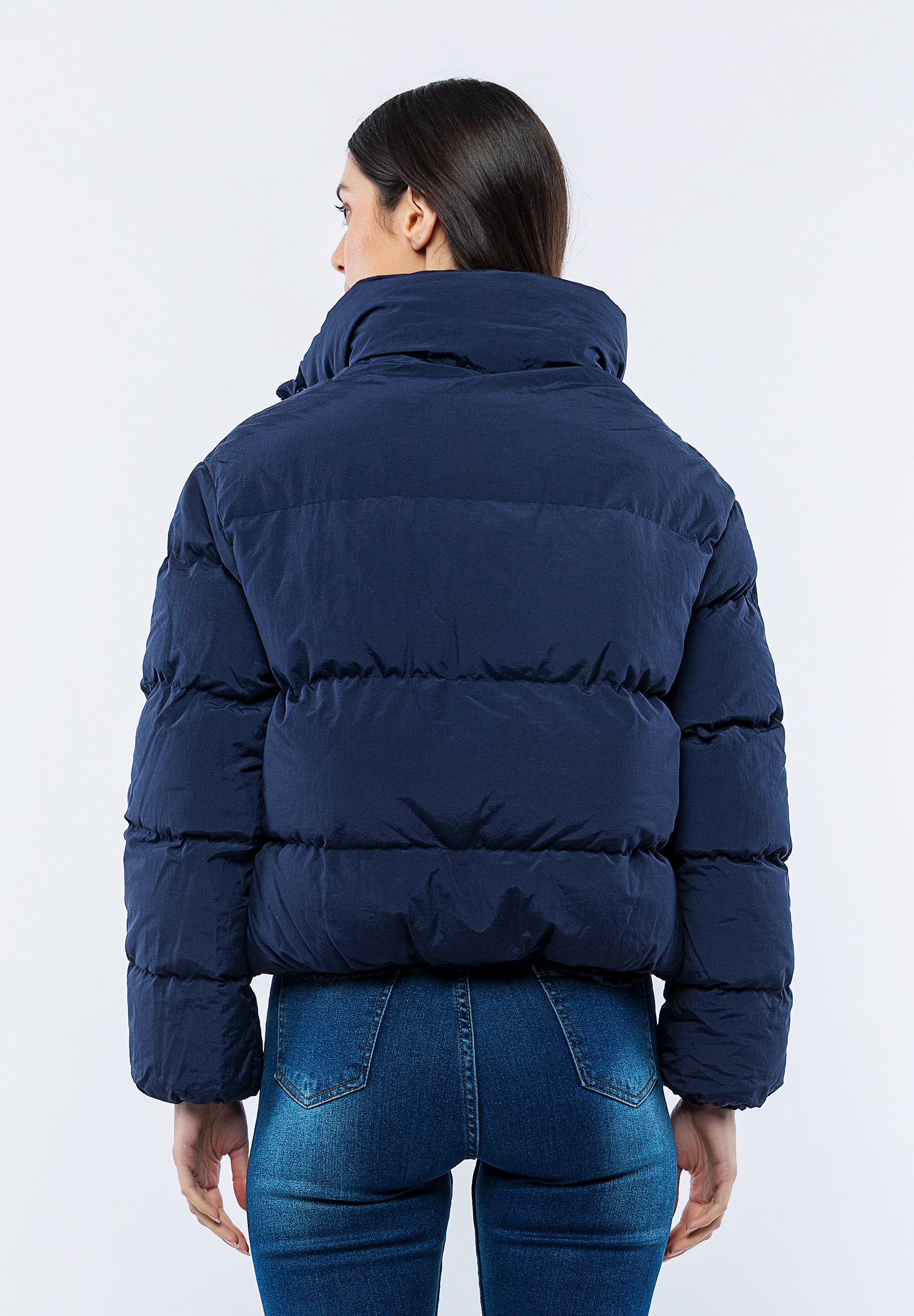 Doudoune Courte Bleu Marine Mila