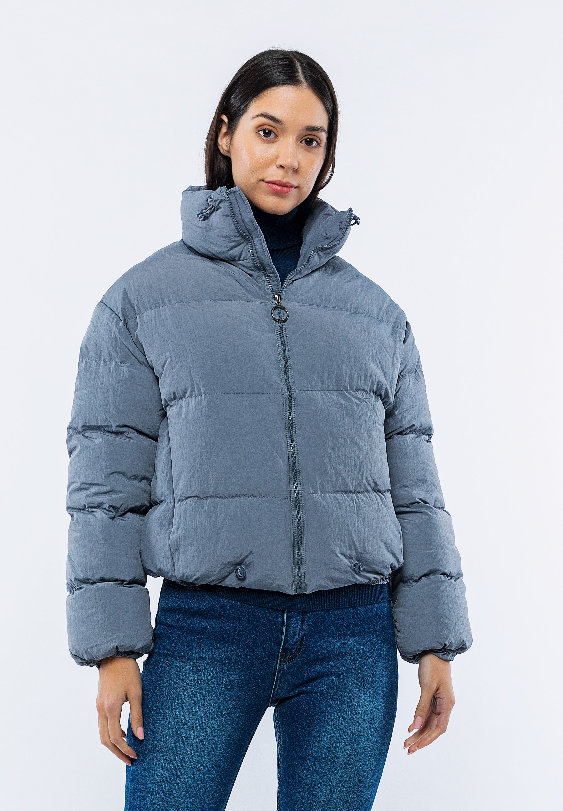 Doudoune Courte Bleu Claire Mila