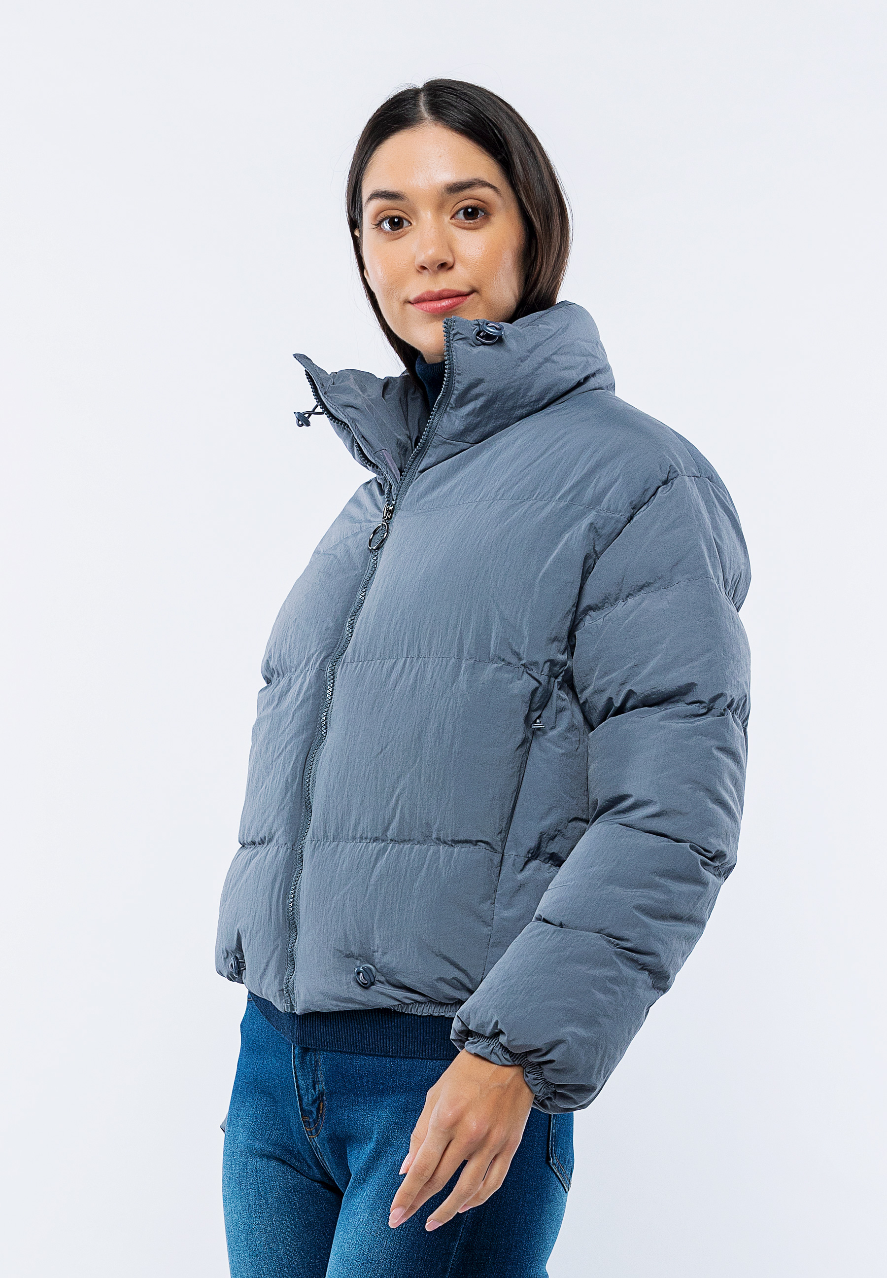 Doudoune Courte Bleu Claire Mila