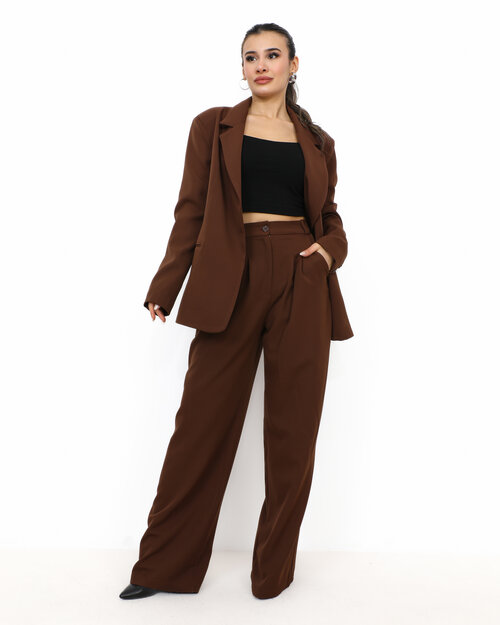 Pantalon Fluide Marron Luna