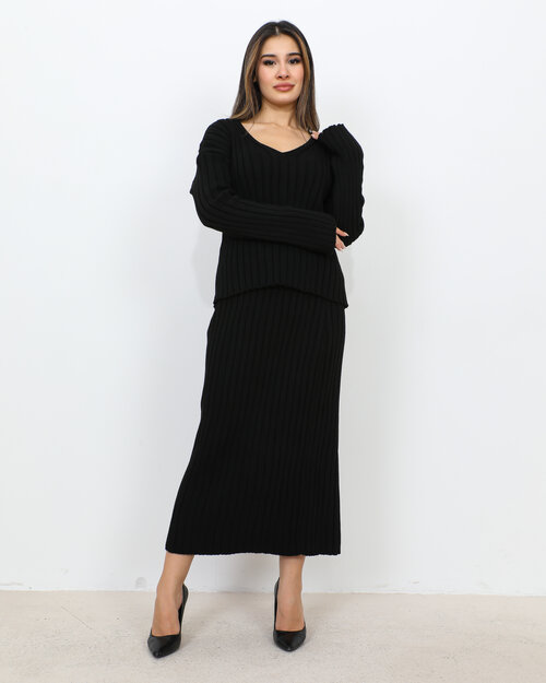 Ensemble Jupe Longue en Maille Ela