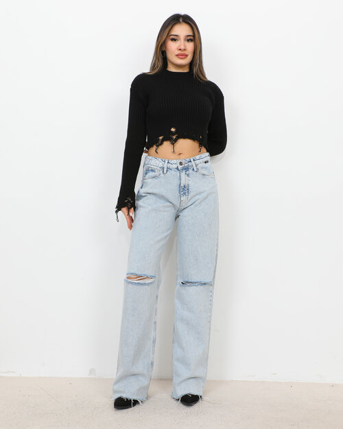 Pull Crop Top Noir Alison