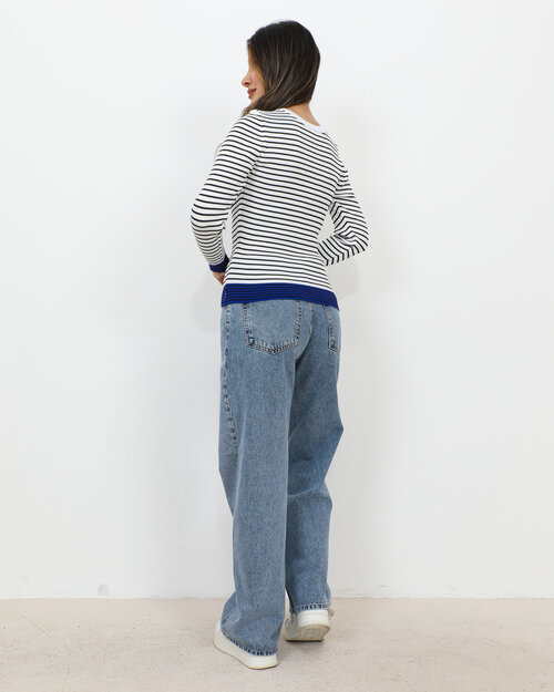 Pull en Maille Marinière Martine