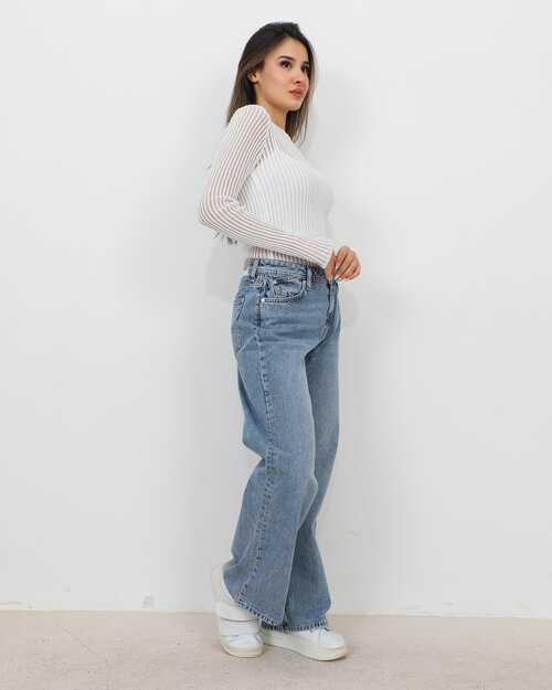 Pullover  en Maille Transparente   Alexia