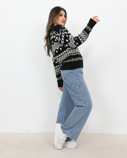 Pull en Maille Noir Clara